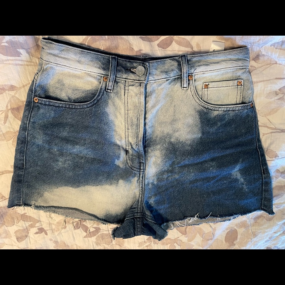 PACSUN utra highrise vintage denim shorts in size 27